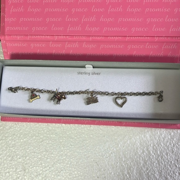 Jewelry - NIB sterling silver dog love bracelet